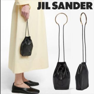 ジルサンダー(Jil Sander)のジルサンダードローストリングレザーバック(ハンドバッグ)