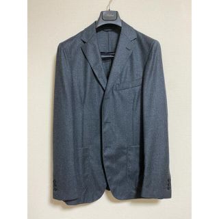 ブルネロクチネリ(BRUNELLO CUCINELLI)の最終価格　Belvest ダークグレー セットアップ未使用品（袖釦、裾上済）(セットアップ)