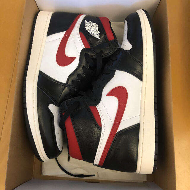 Jordan1 Retro High Black Gym Red 28cm