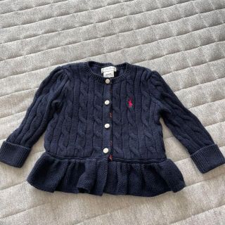 ラルフローレン(Ralph Lauren)のラルフローレン　カーディガン　ネイビー　9M 女の子(カーディガン/ボレロ)