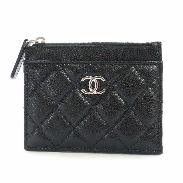 最新デザインの マトラッセ シャネル - CHANEL キャビアスキン 黒 名刺