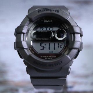 カシオ(CASIO)の【稼働品】 ベイビーG カシオ デジタル　腕時計 グレー(腕時計)