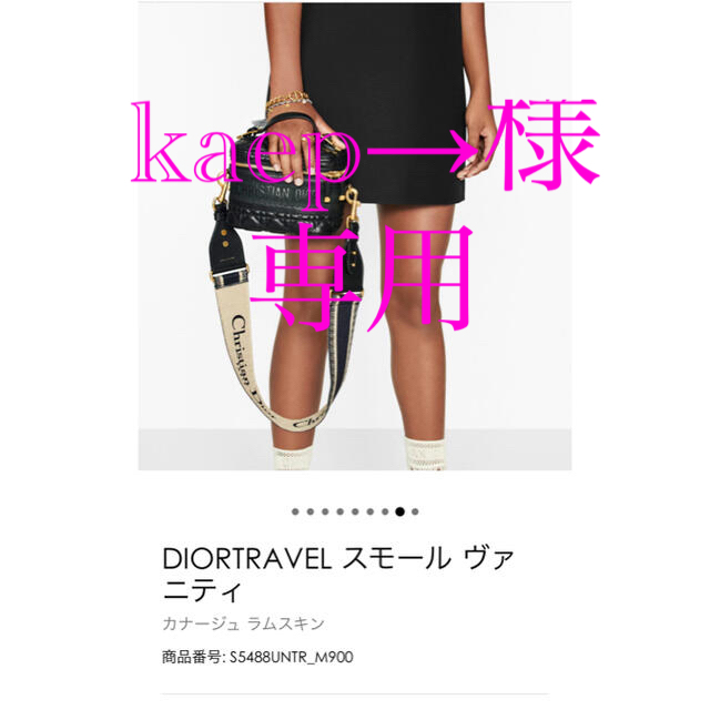 Christian Dior(クリスチャンディオール)の★ kaep→様　専用★DIORTRAVEL スモールヴァニティ レディースのファッション小物(ポーチ)の商品写真