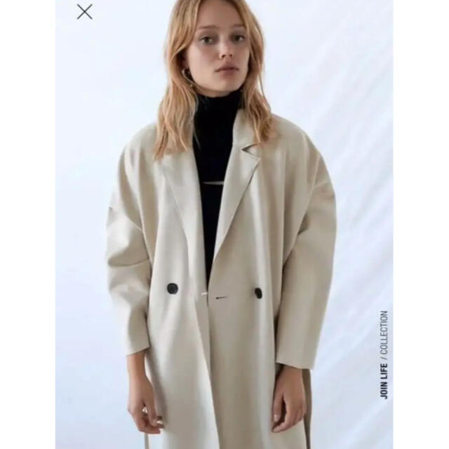 zara スエード調　トレンチコート