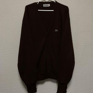 ラコステ(LACOSTE)の70s IZOD lacoste カーディガン ブラウン XL(カーディガン)