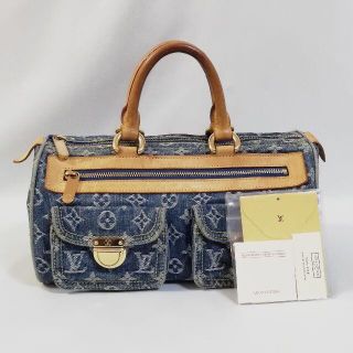 ルイヴィトン(LOUIS VUITTON)の【良品】ルイヴィトン（モノグラム）ネオスピーディ30　デニム　人気商品　品薄(ハンドバッグ)