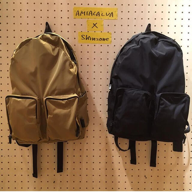 新品未使用品 AMIACALVA ポリエステルギャバジン バッグパック