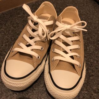 コンバース(CONVERSE)のコンバース オールスター スニーカー　ベージュ　22.5cm(スニーカー)