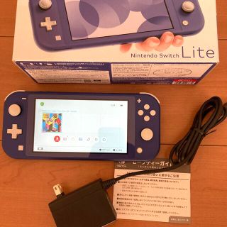 ニンテンドースイッチ(Nintendo Switch)のNintendo Switch Lite ブルー　本体中古　充電器　動作品(携帯用ゲーム機本体)