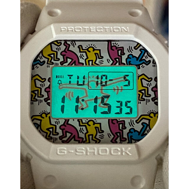 コラボ/G-SHOCK/限定/スピード/キースヘリング/DW-5600/箱付/白