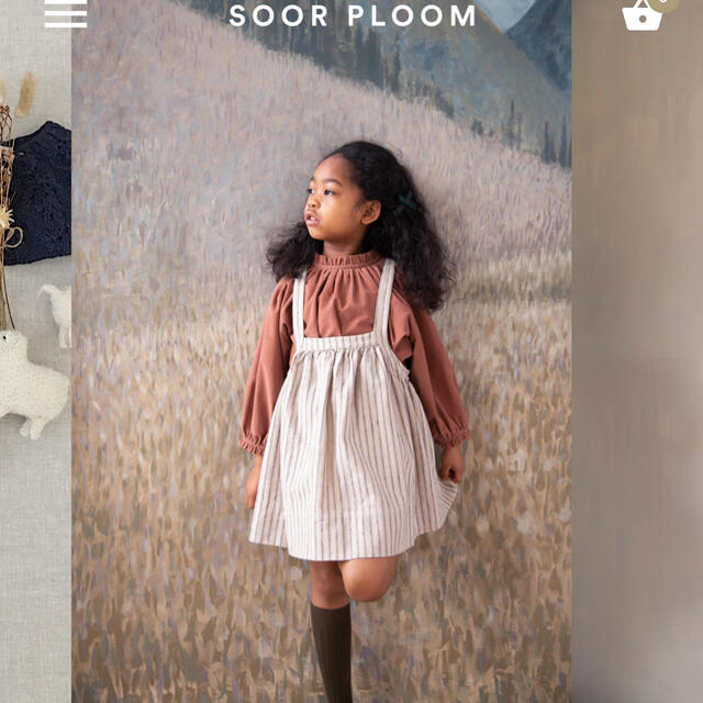 通販最新品 Caramel baby&child - soor ploom eloise pinafore loamの