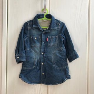 エフオーキッズ(F.O.KIDS)のデニムシャツワンピース　キッズ(ワンピース)