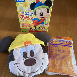 ディズニー(Disney)のミッキー　湯たんぽ　白元(日用品/生活雑貨)