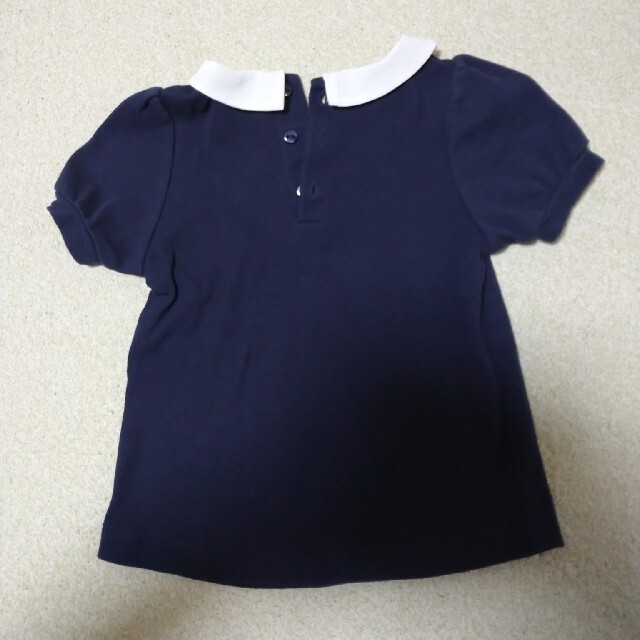 petit main(プティマイン)のpetit main 半袖 サイズ110 紺色 キッズ/ベビー/マタニティのキッズ服女の子用(90cm~)(Tシャツ/カットソー)の商品写真