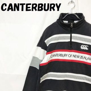 カンタベリー(CANTERBURY)の【人気】カンタベリー トップス ハーフジップ スウェット グレー サイズＭ(スウェット)