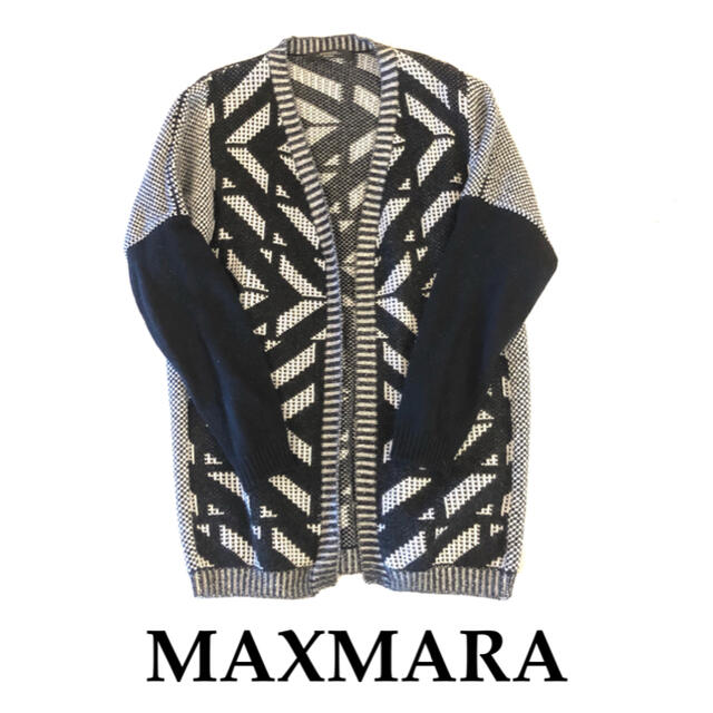 マックスマーラ カーディガン グレー　Max Mara カーディガン　美品