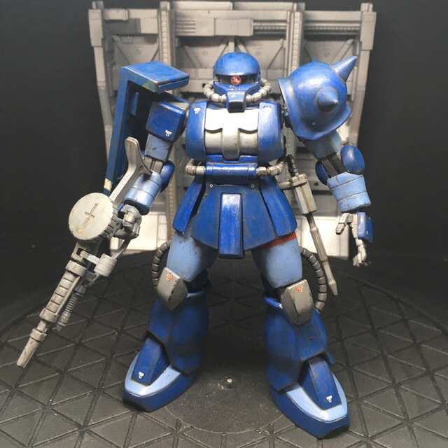 ガンプラ 完成品 HGザク リペイントウォッシング仕上げ品