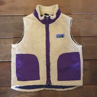 パタゴニア(patagonia)の【白タグ復刻】パタゴニア キッズ レトロXベスト XS 120 ナチュラル ボア(ジャケット/上着)