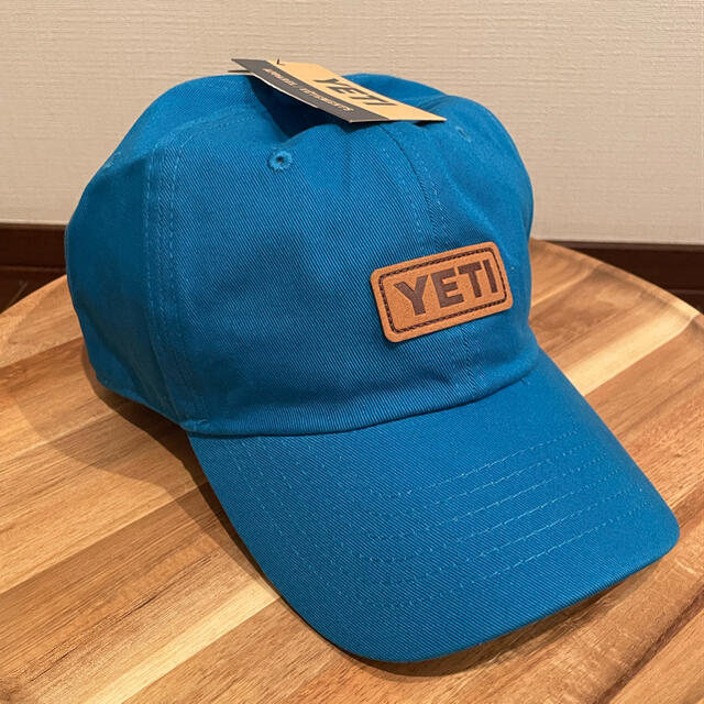 【日本未発売】YETI レザーロゴ　キャップ 帽子帽子