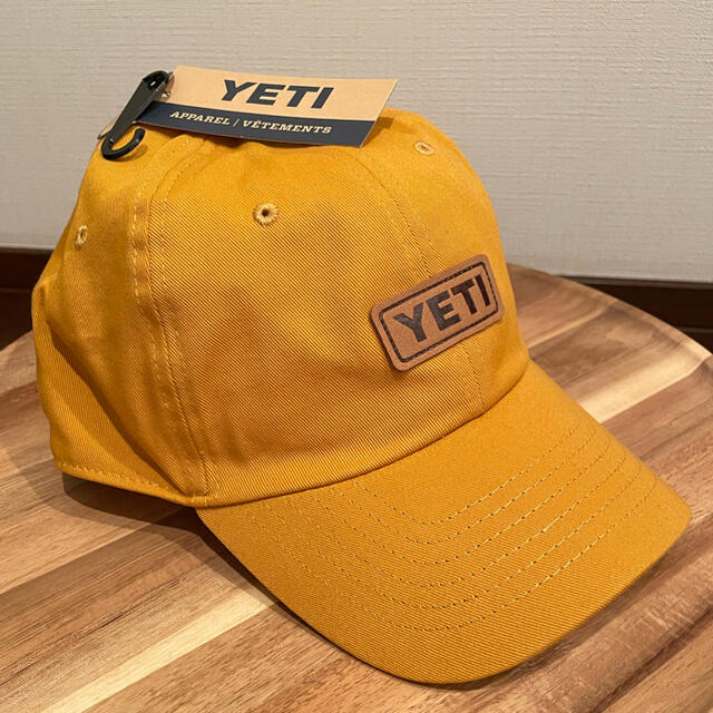 【日本未発売】YETI レザーロゴ　キャップ 帽子
