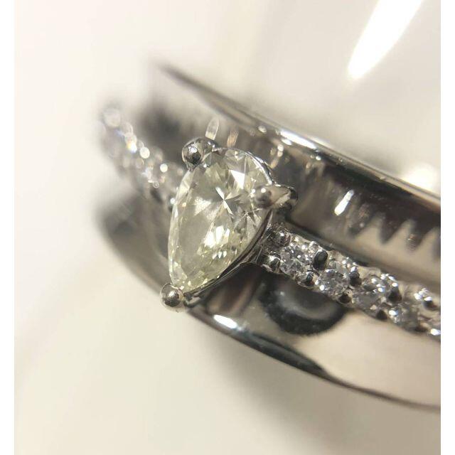 ☆仕上済☆ Pt900 プラチナ ダイヤモンドリング #11 雫 レディースのアクセサリー(リング(指輪))の商品写真