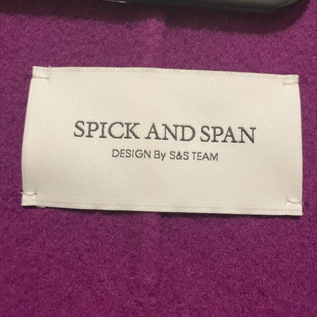 Spick & Span(スピックアンドスパン)のSpick&Span  Wフェイススタンドノーカラーコート レディースのジャケット/アウター(ロングコート)の商品写真