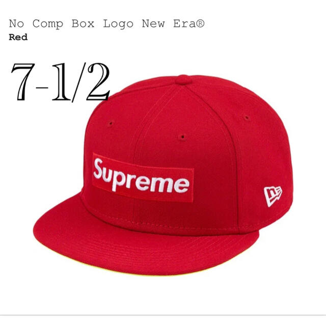Supreme No Comp Box Logo New Era Red