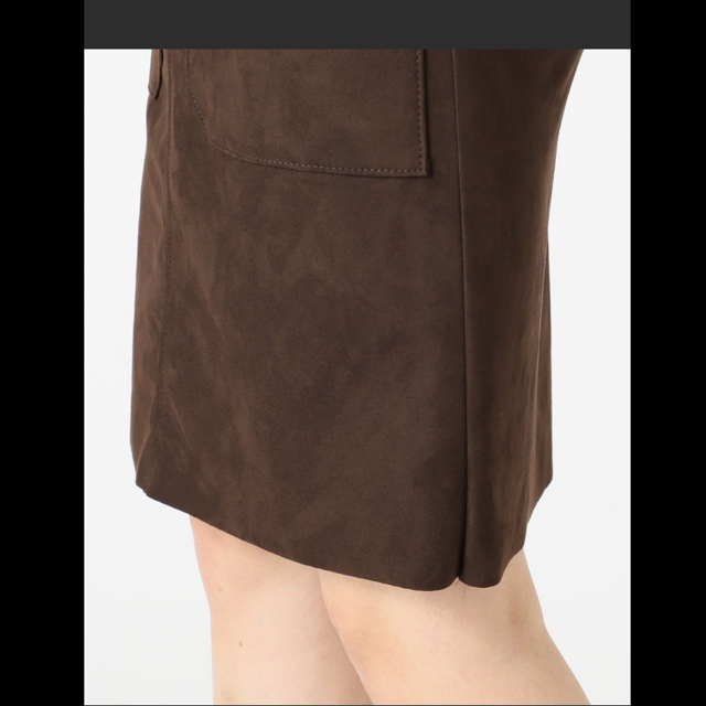 Noble(ノーブル)の【値下げ】【新品タグ付き未使用】フェイクスエードビッグポケットミニスカート レディースのスカート(ミニスカート)の商品写真