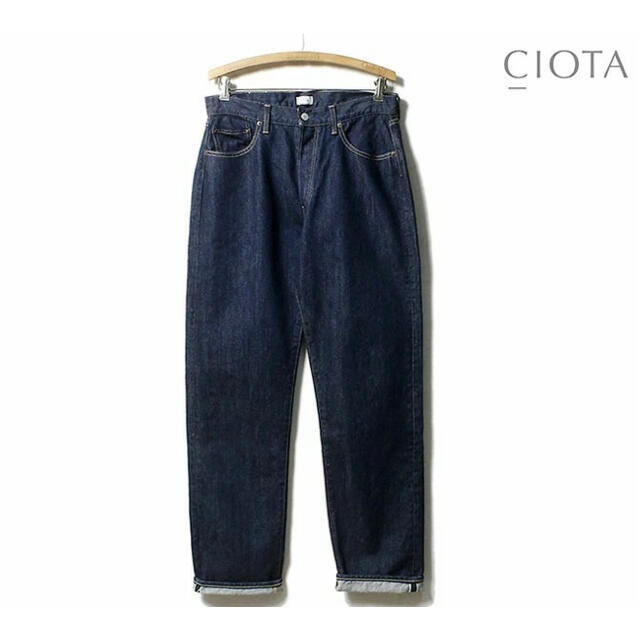 COMOLI(コモリ)のCIOTA 本藍 スビンコットン 13.5oz ストレートデニム メンズのパンツ(デニム/ジーンズ)の商品写真