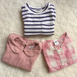 オールドネイビー(Old Navy)の長袖　女の子　カットソー　秋冬　ピンク　紫　conoco oldnavy 他(シャツ/カットソー)