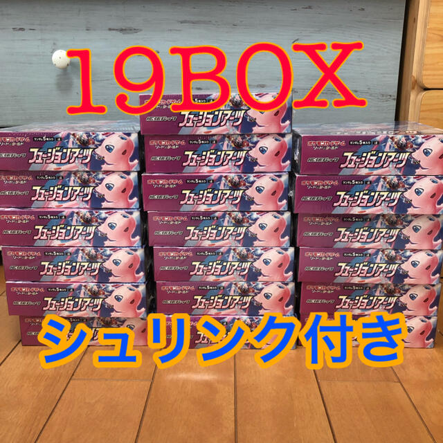 Box/デッキ/パックポケモンカード フュージョンアーツ 19BOX シュリンク付き