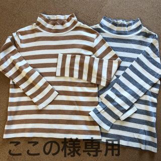 ムジルシリョウヒン(MUJI (無印良品))の無印良品　ハイネック長袖カットソー　130cm(Tシャツ/カットソー)