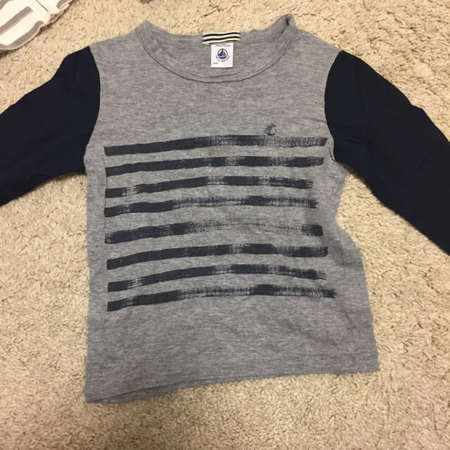 PETIT BATEAU(プチバトー)のプチバトー 3点 24m 86センチ キッズ/ベビー/マタニティのベビー服(~85cm)(シャツ/カットソー)の商品写真