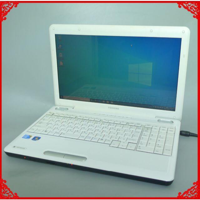 ホワイト ノートPC EX/55LWHJ 4GB RW 無線 Windows10