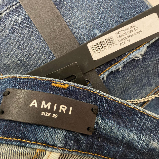 AMIRI アミリ 新品　MX2 スキニー バイカー デニム　蛇腹 29パンツ