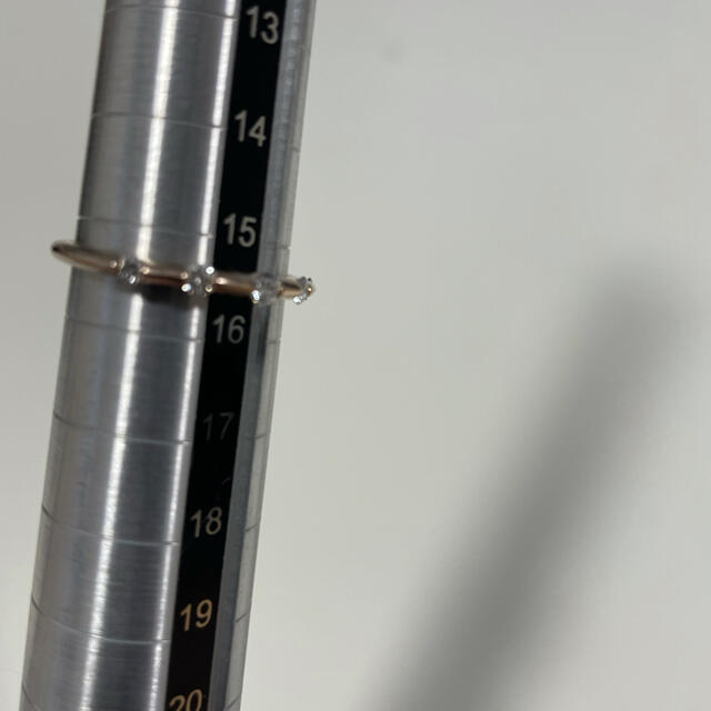 オレフィーチェ K18 ダイヤ デュウリング 0.22ct PG 15.5号 レディースのアクセサリー(リング(指輪))の商品写真