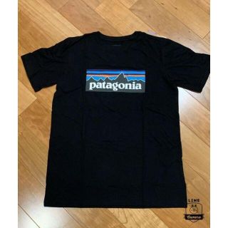 パタゴニア(patagonia)のpatagonia パタゴニア Tシャツ　レディースM相当　ブラック　P-6(Tシャツ(半袖/袖なし))