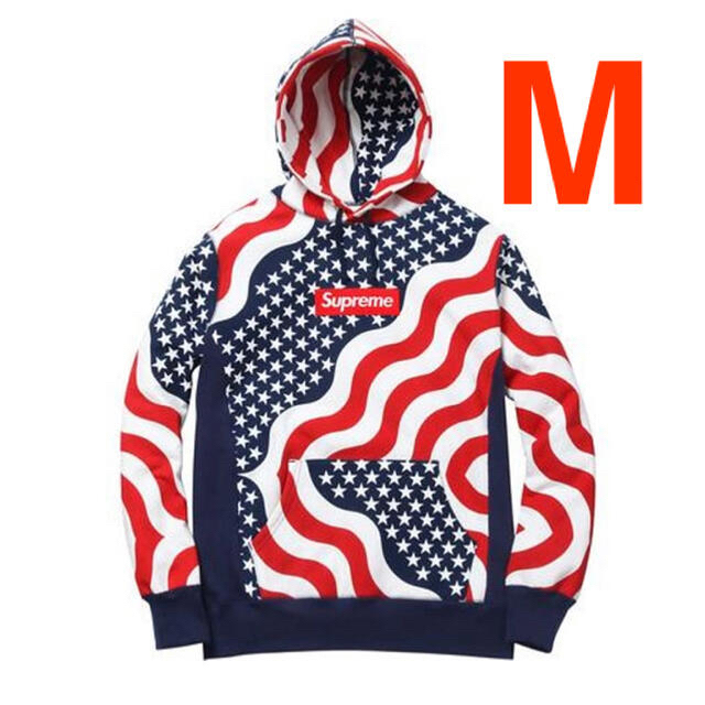 国内在庫】 星条旗 SUPREME 14AW/Box SUPREME Pullover 星条旗 14AW