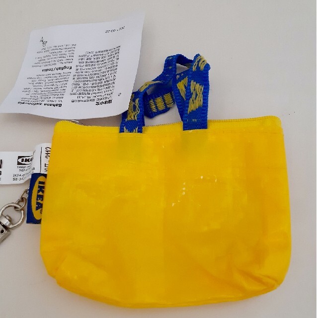 IKEA(イケア)のIKEA   黄色　ミニバッグ♪イケア　クノーリグ   新品未使用 イエロー1個 インテリア/住まい/日用品のインテリア小物(小物入れ)の商品写真