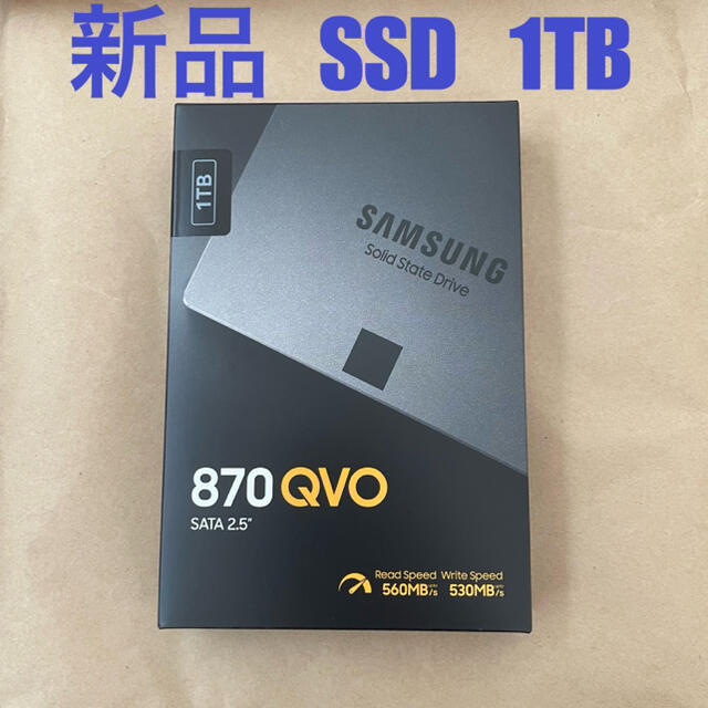 代引き人気  SAMSUNG - 【新品】Samsung SSD 1TB SATA3サムスン 870 QVO PCパーツ