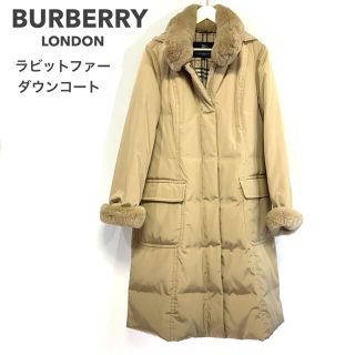 バーバリー(BURBERRY)の専用BURBERRY バーバリー　ラビットファー　ダウンコート ノヴァチェック(ロングコート)