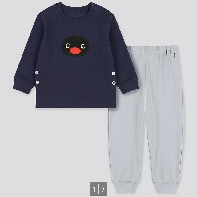 UNIQLOピングーコラボパジャマ② ユニクロ ピングー パジャマ 80cm