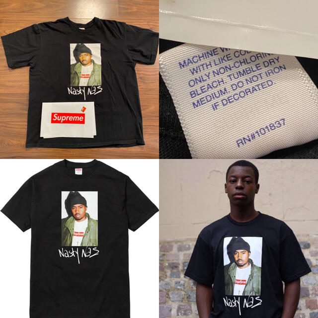 XL Nas Tee supreme box logo シュプリーム 円高還元 51.0%OFF www