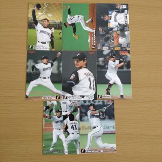 ホッカイドウニホンハムファイターズ(北海道日本ハムファイターズ)の日本ハムファイターズ カルビー プロ野球チップス 8枚(スポーツ選手)