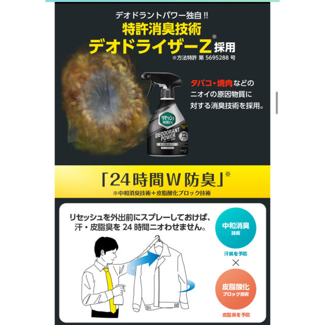 花王(カオウ)の【未使用】リセッシュ除菌EX Plus 瞬間消臭＋汗臭バリア インテリア/住まい/日用品の日用品/生活雑貨/旅行(日用品/生活雑貨)の商品写真