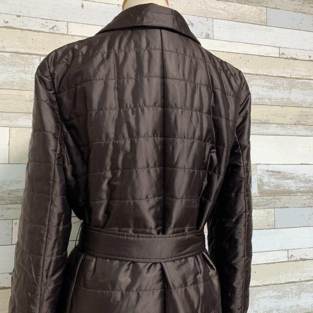 DAKS(ダックス)の購入者ありダックス 比翼 中綿 コート ブラウン サイズ42 レディース レディースのジャケット/アウター(ロングコート)の商品写真