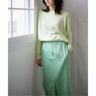 マメ(mame)の2020ss wool linen skirt(ロングスカート)