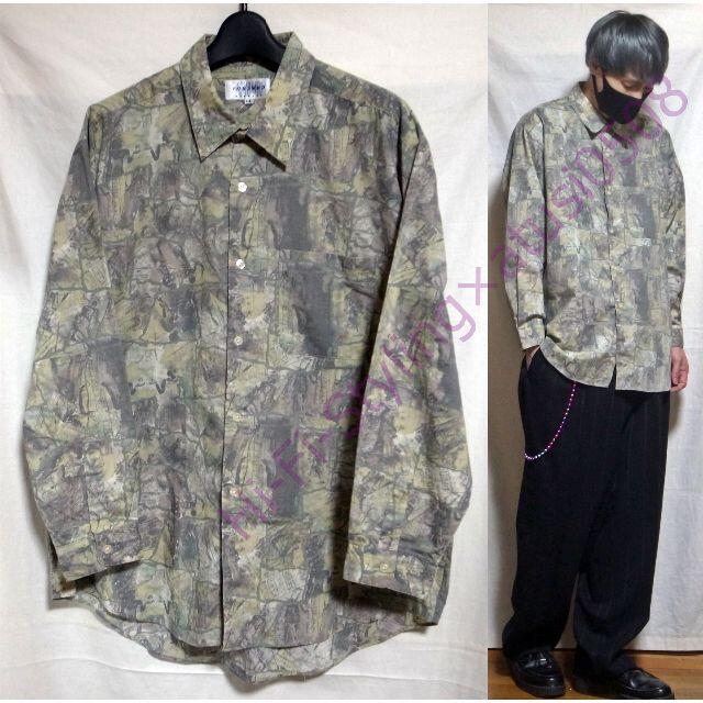 ヴィンテージ 柄シャツ  一点物 総柄シャツ LL XL