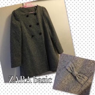 ザラ(ZARA)のZARA BASIC ♡ ノーカラーコート (ロングコート)