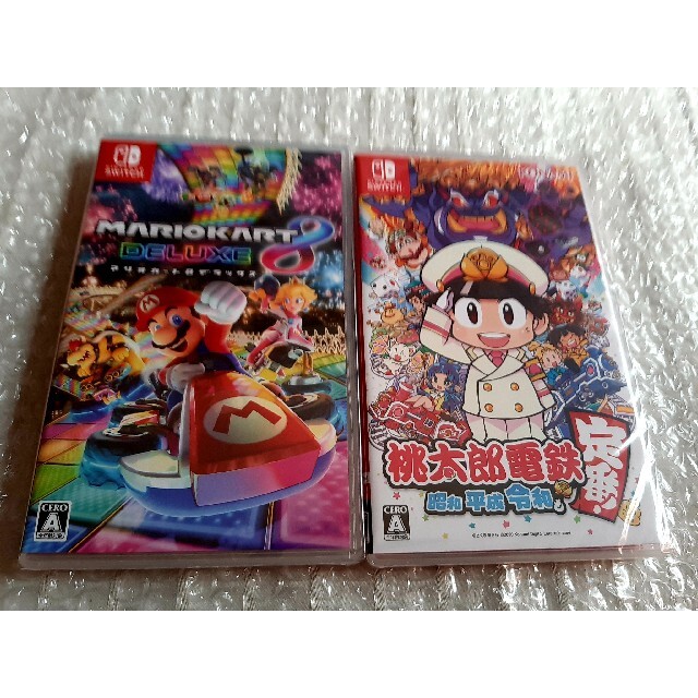 新品 スイッチソフト マリオカート8デラックスと桃太郎電鉄 昭和平成令